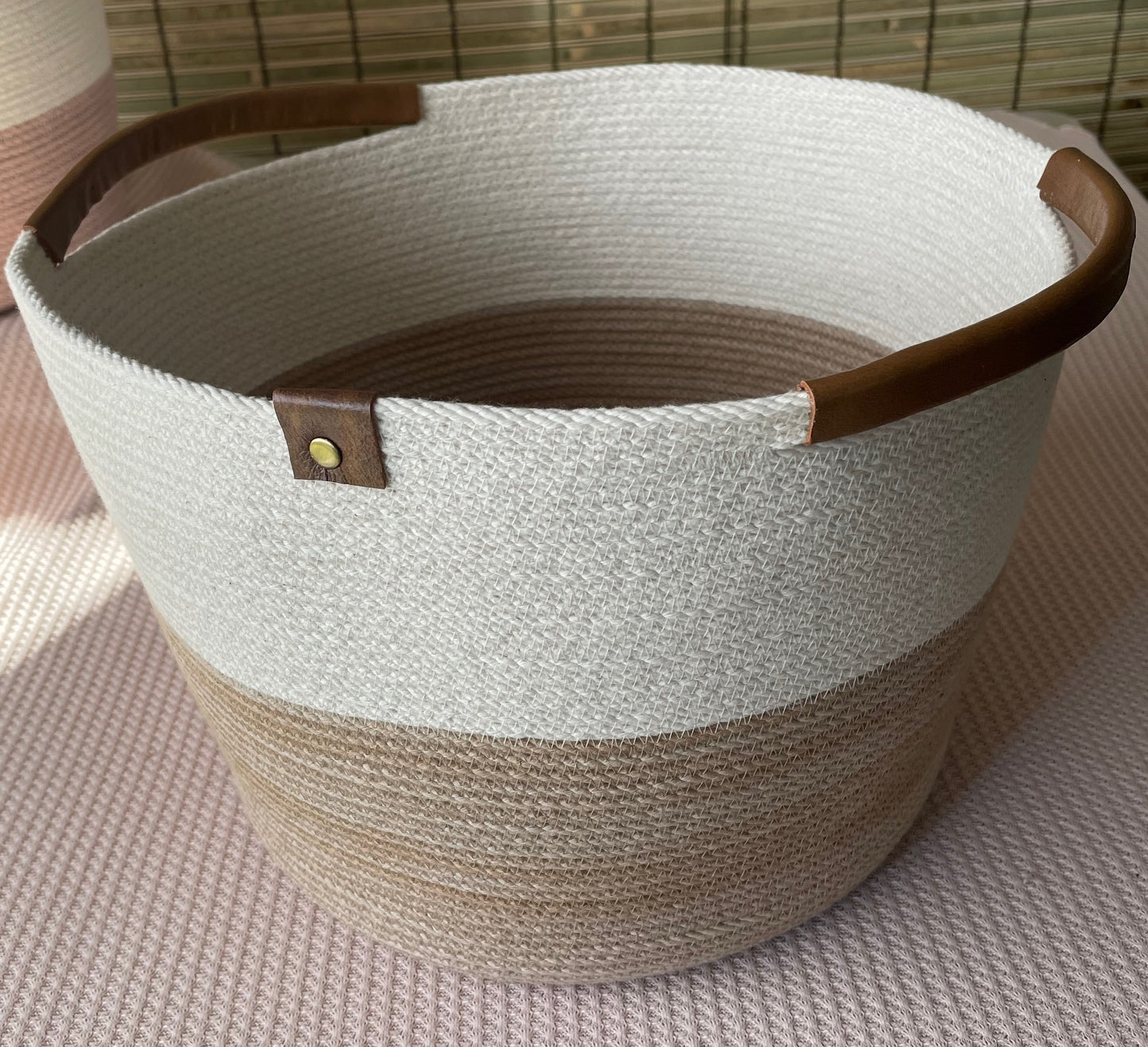 Laundry Basket ~ Coffee & Cream