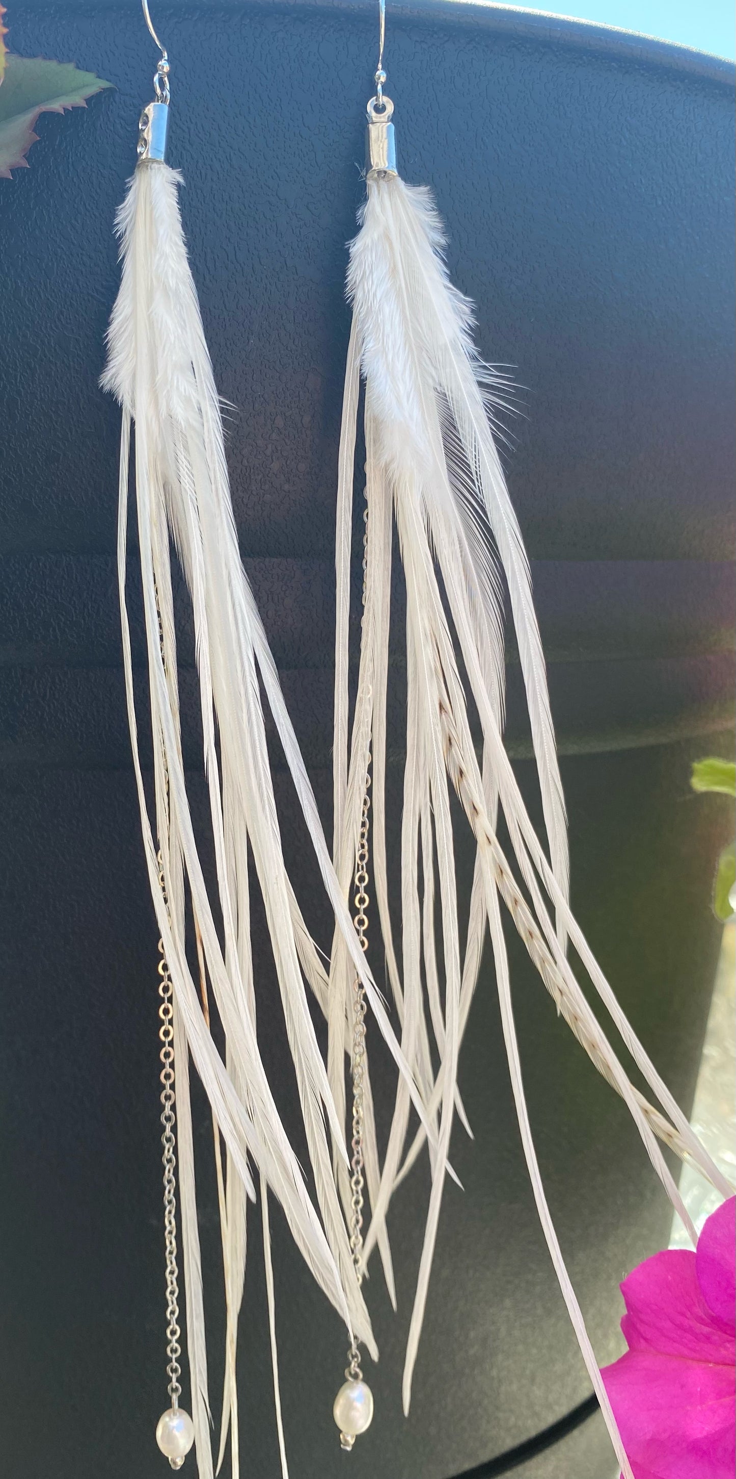 White with Real Pearls