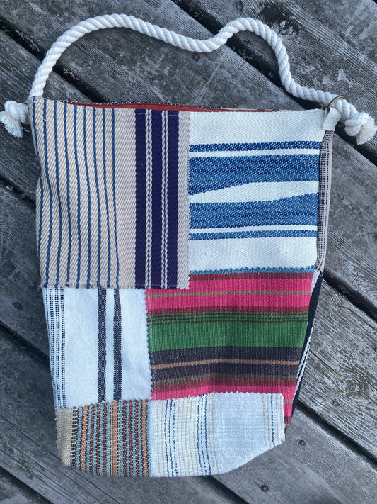 Linen Patchwork Boho Bag