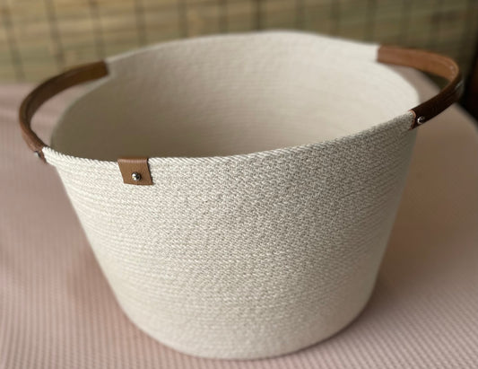 Laundry Basket ~ Cream