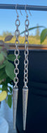 Thick Silver Chain with Spikes