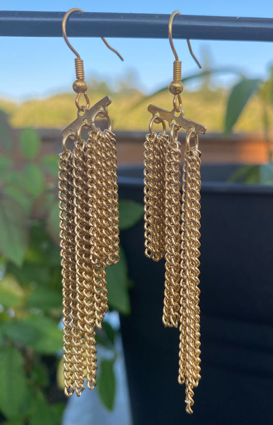Gold Chain Chandeliers