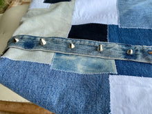 Load image into Gallery viewer, Patchwork Denim Bag with Cotton Lining
