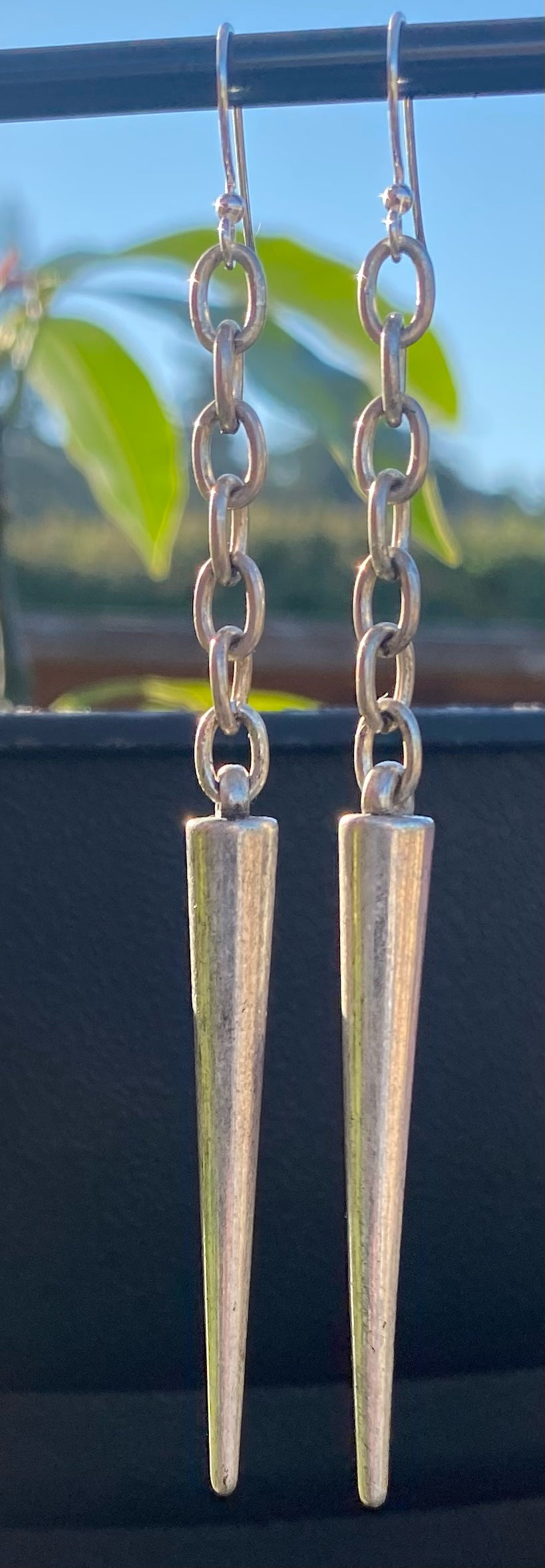 Silver Spikes on Chain